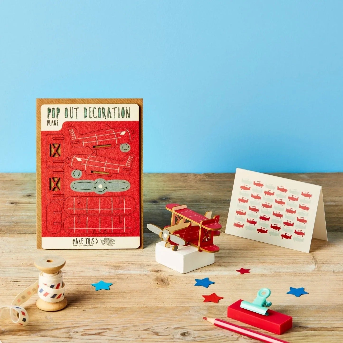 Pop Out Plane Greeting Card