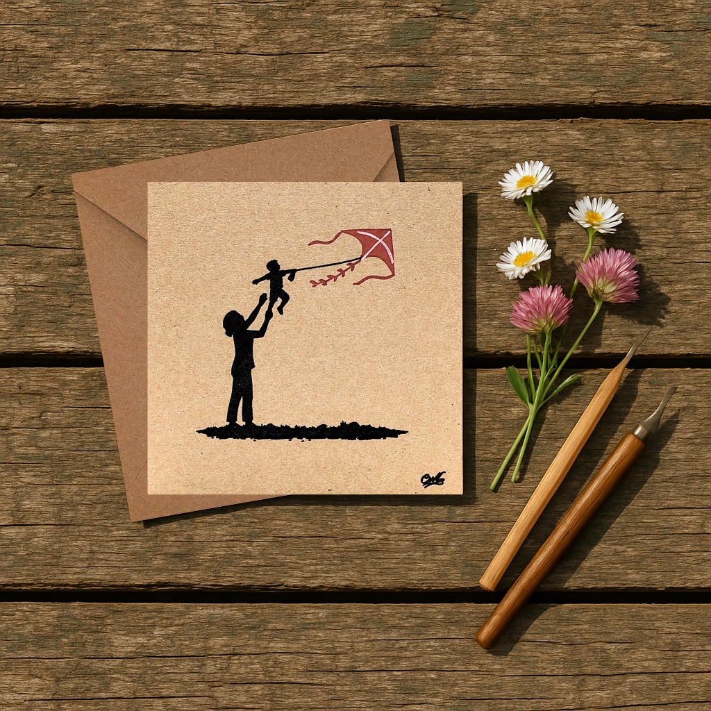 Fineliner Illustrated - Holding onto Precious Moments Card