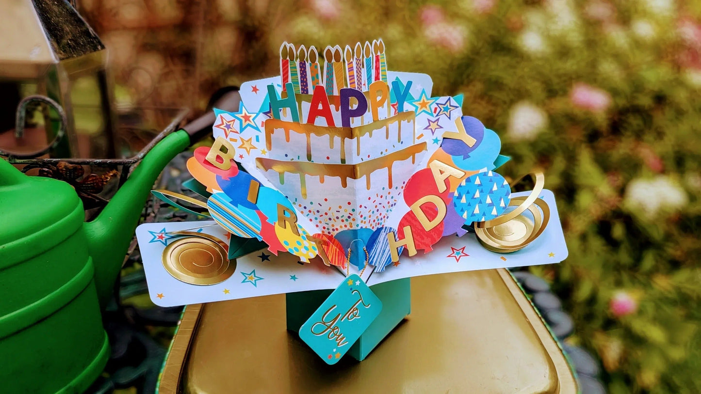 Birthday Cake - Pop-Up Greeting Card