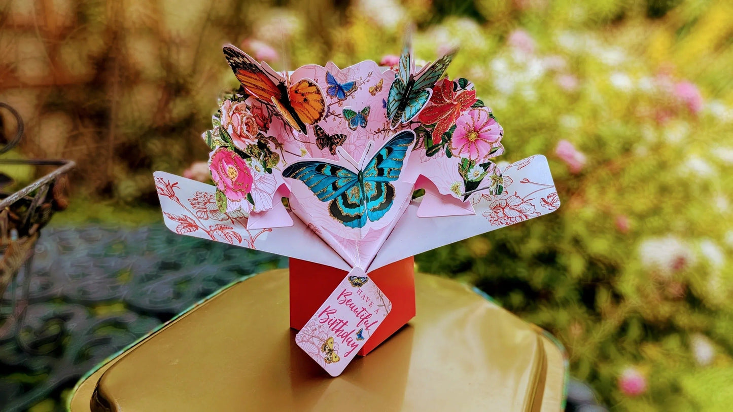 Birthday Butterflies - Pop-Up Greeting Card