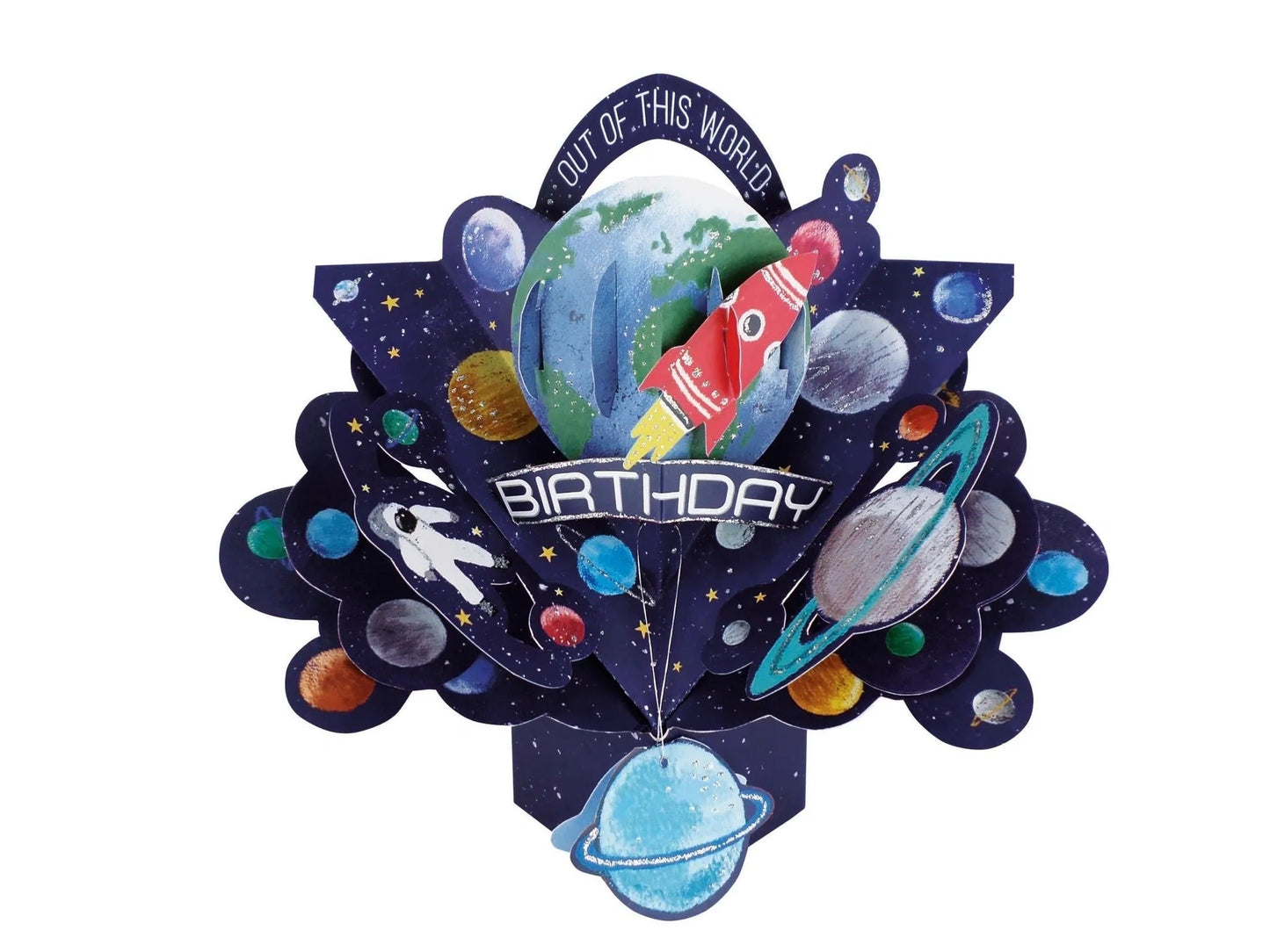 Birthday Outer Space - Pop-Up Greeting Card