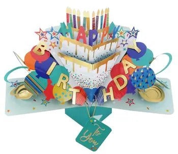 Birthday Cake - Pop-Up Greeting Card