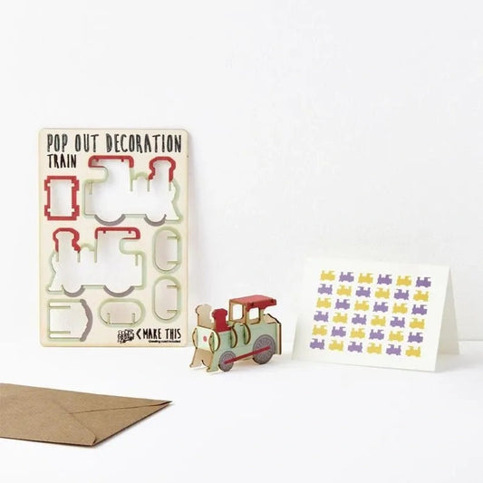 Pop Out Train Greeting Card