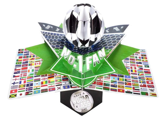 Football Flag - Pop-Up Greeting Card