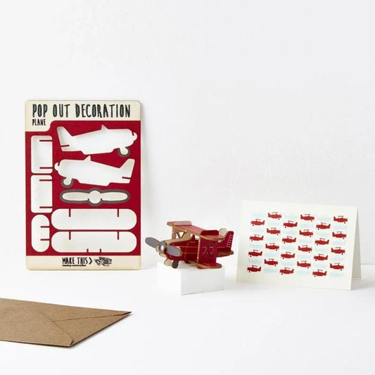 Pop Out Plane Greeting Card