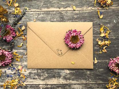 Plantable Seed Paper Birthday Card, Floral Note Cards