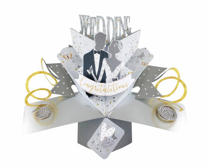 Wedding Bride & Groom - Pop-Up Greeting Card
