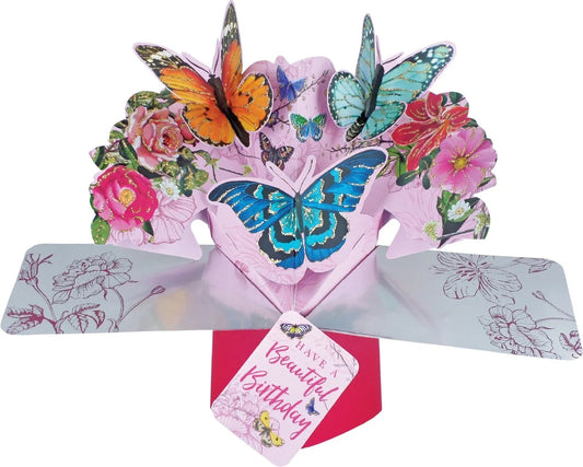 Birthday Butterflies - Pop-Up Greeting Card