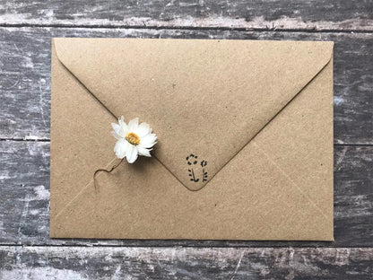 Plantable Seed Paper Birthday Card - Fox, Blank Inside