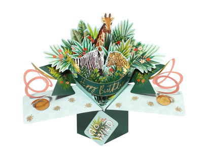 Birthday Wild Animals - Pop-Up Greeting Card