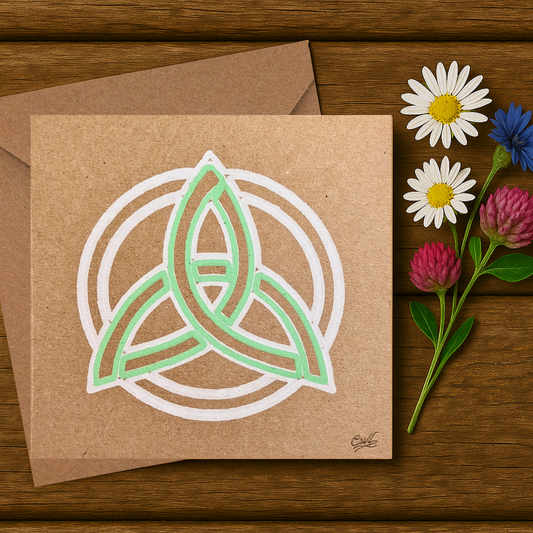Painted Celtic Knot Card