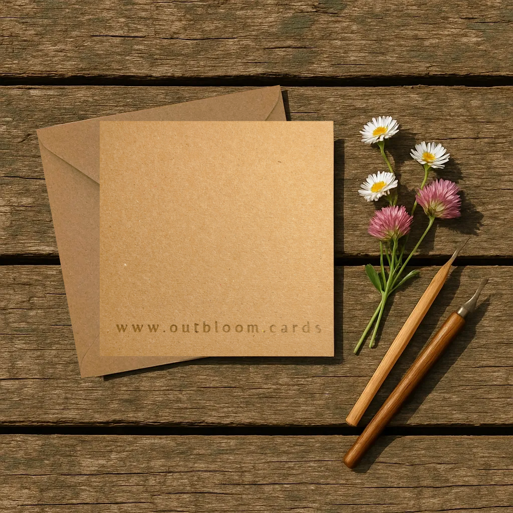 Pencil Illustrated Country House Card