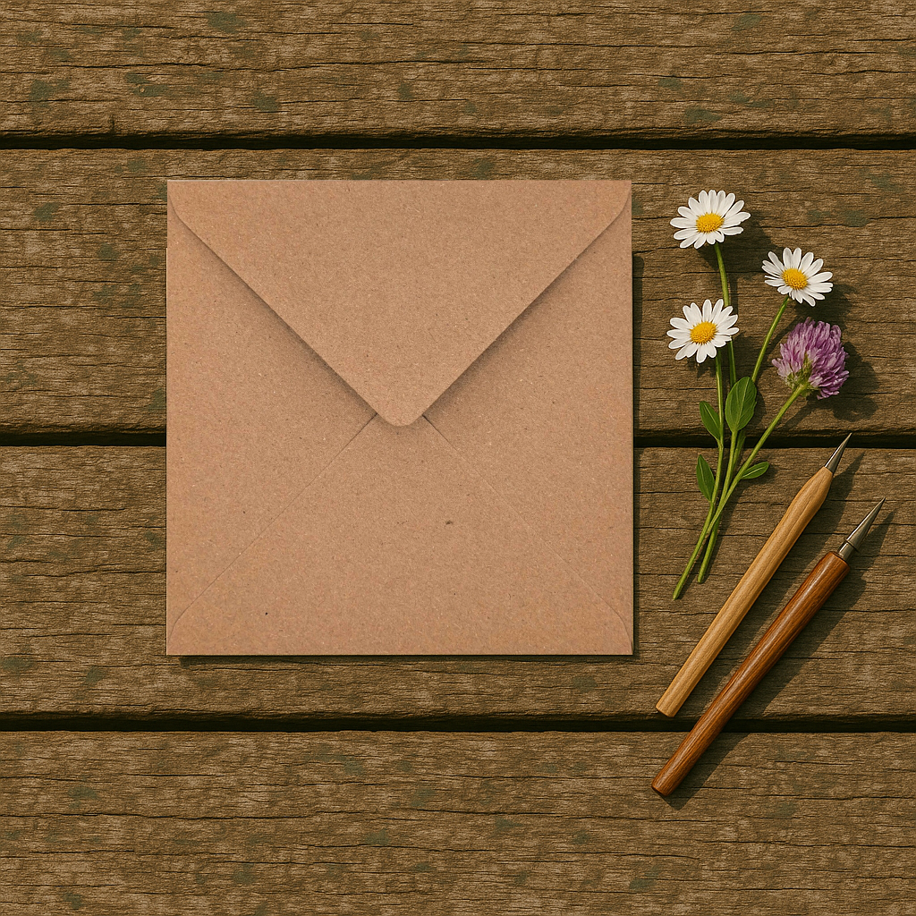 Pencil Illustrated Country House Card