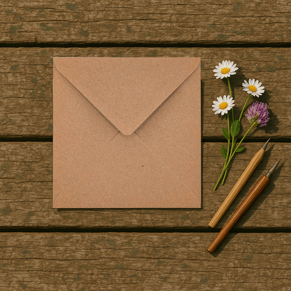 Pencil Illustrated Country House Card