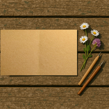 Pencil Illustrated Country House Card