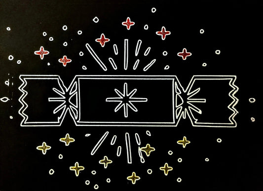 Painted Cracker Christmas Card