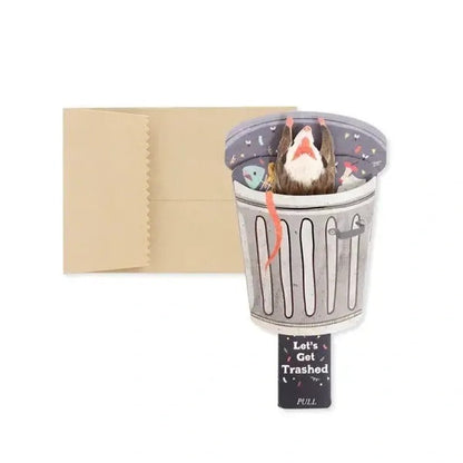 Trash 3D Pop Up Greeting Card